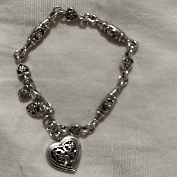 Brighton silver bracelet with heart pendant. - Picture 2 of 2